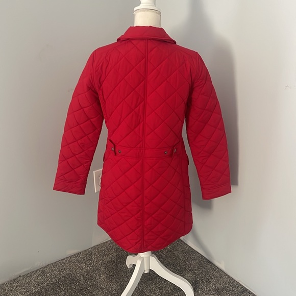 Ralph Lauren- Lauren size medium red puffer jacket long - Picture 2 of 10